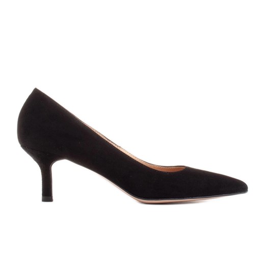 Marco Shoes Eleganckie szpilki na niższym obcasie czarne ze sklepu ButyModne.pl w kategorii Czółenka - zdjęcie 170948751