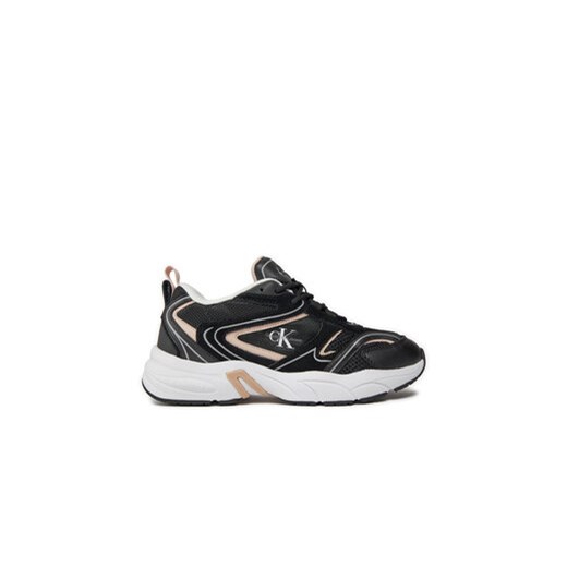 Calvin Klein Jeans Sneakersy Retro Tennis Su-Mesh Wn YW0YW00891 Czarny ze sklepu MODIVO w kategorii Buty sportowe damskie - zdjęcie 170951711
