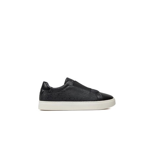 Calvin Klein Sneakersy Cupsole Slip On Epi Mono HW0HW02030 Czarny ze sklepu MODIVO w kategorii Trampki damskie - zdjęcie 170951750