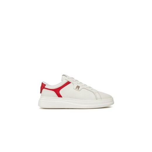 Tommy Hilfiger Sneakersy Pointy Court Sneaker FW0FW07460 Écru ze sklepu MODIVO w kategorii Trampki damskie - zdjęcie 170952190