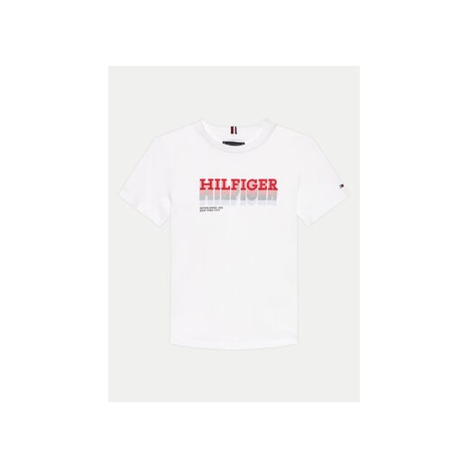 Tommy Hilfiger T-Shirt Fade KB0KB08812 Biały Regular Fit ze sklepu MODIVO w kategorii T-shirty chłopięce - zdjęcie 170952411