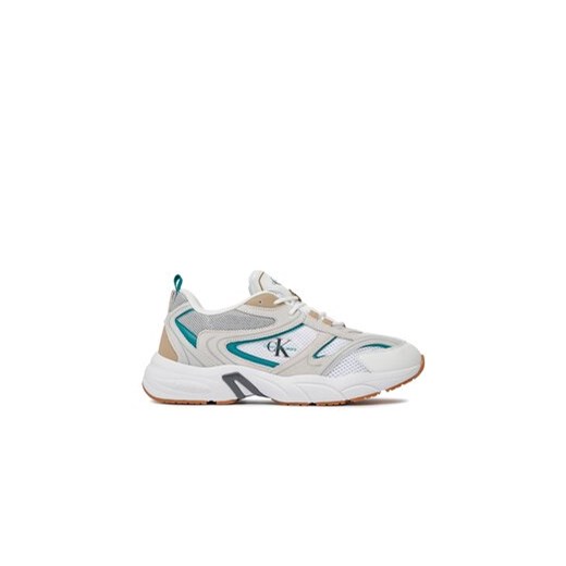 Calvin Klein Jeans Sneakersy Retro Tennis Su-Mesh YM0YM00589 Biały ze sklepu MODIVO w kategorii Buty sportowe męskie - zdjęcie 170952484