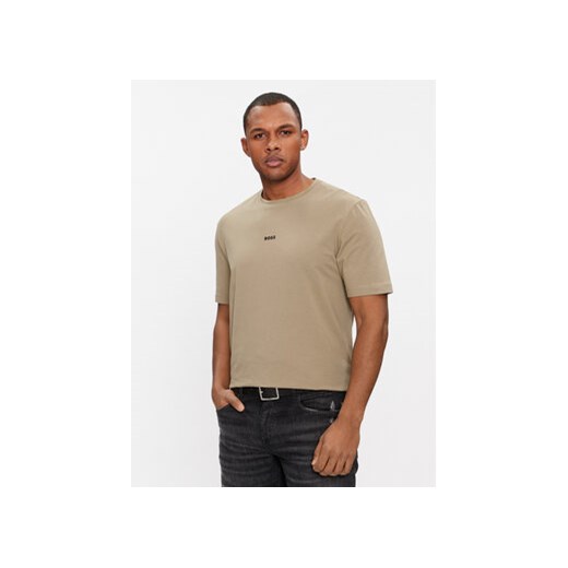 Boss T-Shirt Tchup 50473278 Beżowy Relaxed Fit ze sklepu MODIVO w kategorii T-shirty męskie - zdjęcie 170952900