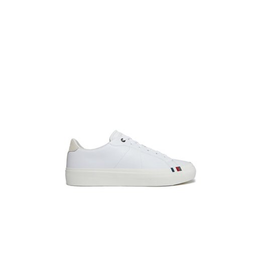 Tommy Hilfiger Sneakersy Thick Vulc Low Premium Lth FM0FM04881 Biały ze sklepu MODIVO w kategorii Trampki męskie - zdjęcie 170953360