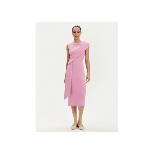 Rinascimento Sukienka koktajlowa CFC0019379002 Różowy Regular Fit ze sklepu MODIVO w kategorii Sukienki - zdjęcie 170953544