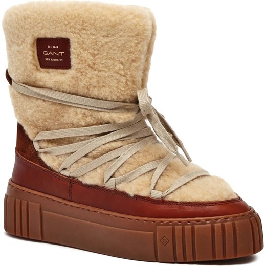 Gant Skórzane śniegowce Snowmont | z dodatkiem wełny Gant 36 okazja Gomez Fashion Store