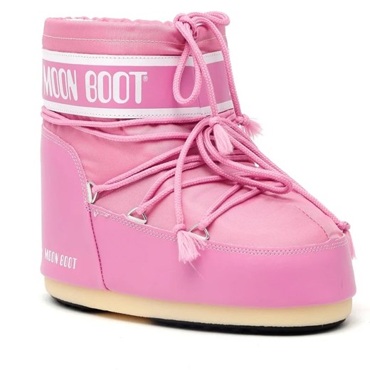 Śniegowce damskie Moon Boot na płaskiej podeszwie casual z tworzywa sztucznego