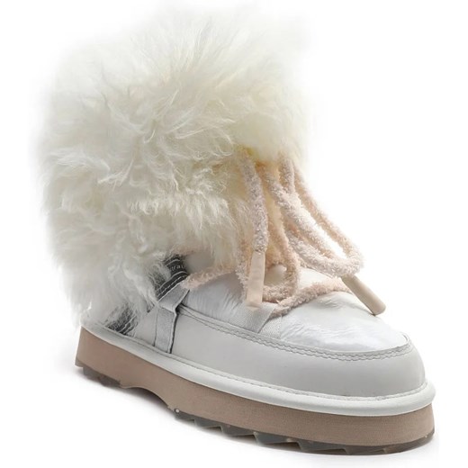 EMU Australia Skórzane śniegowce Blurred Glossy | z dodatkiem wełny ze sklepu Gomez Fashion Store w kategorii Śniegowce damskie - zdjęcie 170954023