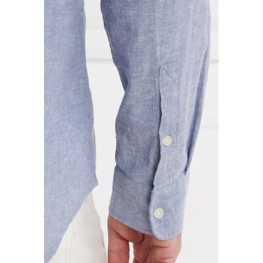 Koszula męska niebieska Tommy Jeans z długimi rękawami na lato 