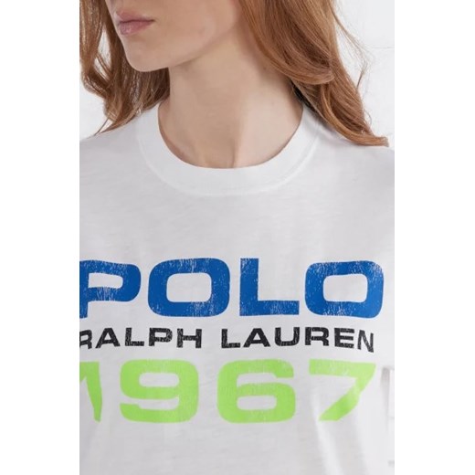 Polo Ralph Lauren bluzka damska z okrągłym dekoltem bawełniana 