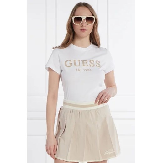 GUESS ACTIVE T-shirt NYRA SS | Longline Fit XS promocyjna cena Gomez Fashion Store
