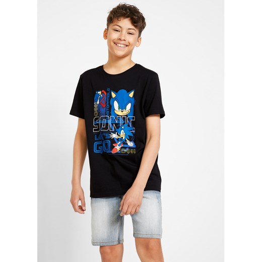 T-shirt dziecięcy Sonic ze sklepu bonprix w kategorii T-shirty chłopięce - zdjęcie 170955724