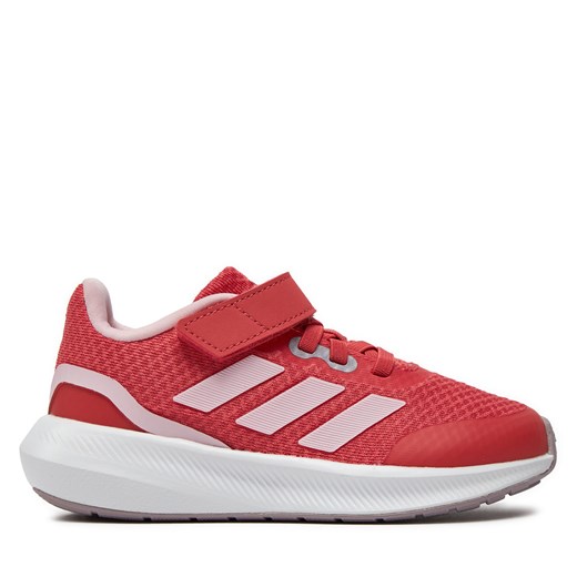 Sneakersy adidas RunFalcon 3.0 Elastic Lace Top Strap ID0599 Czerwony ze sklepu eobuwie.pl w kategorii Buty sportowe dziecięce - zdjęcie 170956903