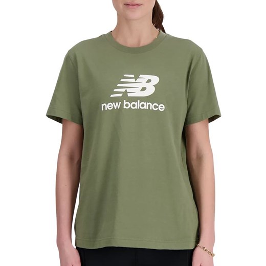 Koszulka New Balance WT41502DEK - zielona ze sklepu streetstyle24.pl w kategorii Bluzki damskie - zdjęcie 170957410