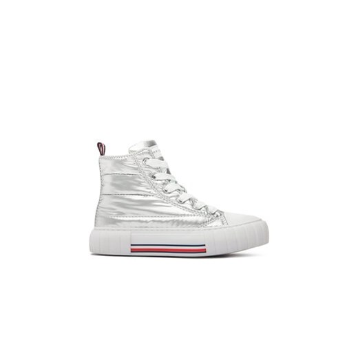 Tommy Hilfiger Sneakersy T3A9-32975-1437904 M Srebrny ze sklepu MODIVO w kategorii Trampki dziecięce - zdjęcie 170957532