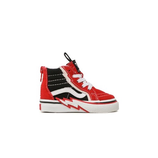 Vans Sneakersy Sk8-Hi Zip Bolt VN000BVKREB1 Czerwony ze sklepu MODIVO w kategorii Trampki dziecięce - zdjęcie 170957534