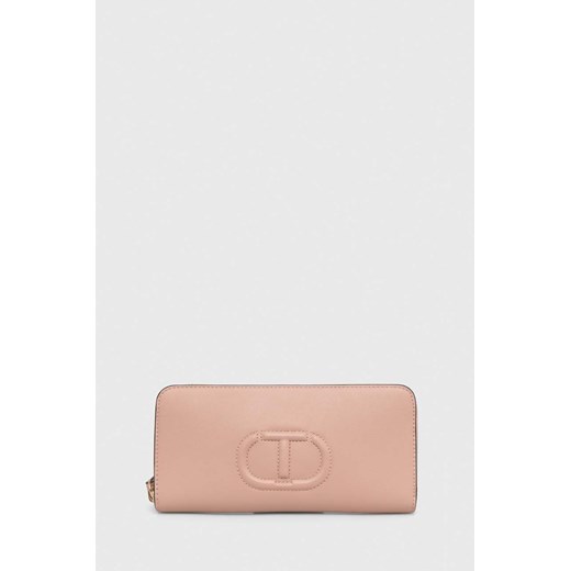 Twinset portfel damski kolor różowy ze sklepu ANSWEAR.com w kategorii Portfele damskie - zdjęcie 170959322