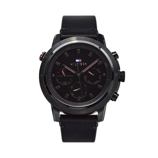 Zegarek Tommy Hilfiger Troy 1792110 Black/Black ze sklepu eobuwie.pl w kategorii Zegarki - zdjęcie 170960532