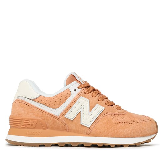 Sneakersy New Balance WL574NB Pomarańczowy ze sklepu eobuwie.pl w kategorii Buty sportowe damskie - zdjęcie 170960632