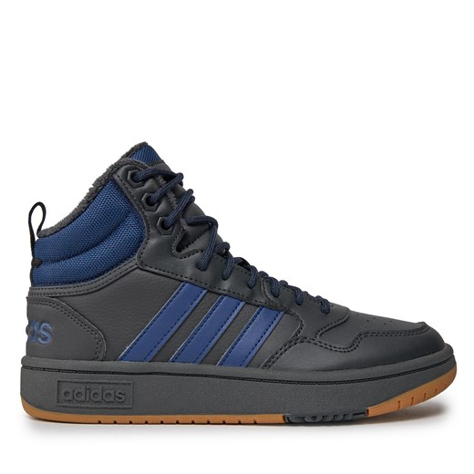 Buty adidas Hoops 3.0 Mid IF2635 Carbon/Dkblue/Gum4 42.23 okazja eobuwie.pl