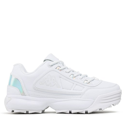 Sneakersy Kappa 242681GC White 1010 ze sklepu eobuwie.pl w kategorii Buty sportowe damskie - zdjęcie 170960870