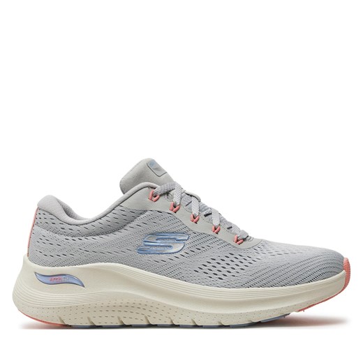 Sneakersy Skechers Arch Fit 2.0-Big League 150051/LGMT Szary ze sklepu eobuwie.pl w kategorii Buty sportowe damskie - zdjęcie 170962053