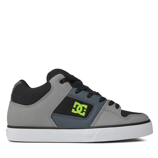 Sneakersy DC Pure Mid ADYS400082 Black/Grey/Green XKSG ze sklepu eobuwie.pl w kategorii Trampki męskie - zdjęcie 170963401