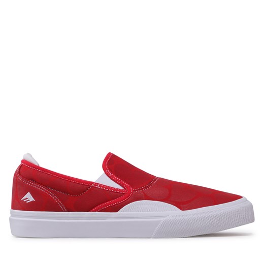 Sneakersy Emerica Wino G6 Slip-On 6101000111 Red/White 616 ze sklepu eobuwie.pl w kategorii Trampki męskie - zdjęcie 170963541