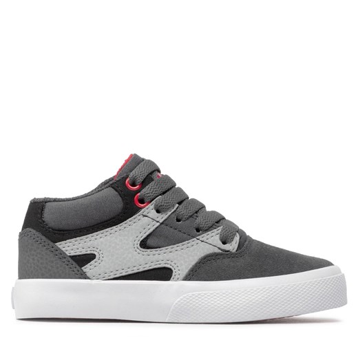 Sneakersy DC Kalis Vulc Mid ADBS300367 Grey/Grey/Black (Xssk) 33 eobuwie.pl