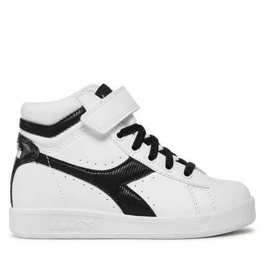 Sneakersy Diadora Game P High Girl PS 101.176726-C1880 White / White / Black ze sklepu eobuwie.pl w kategorii Trampki dziecięce - zdjęcie 170963771
