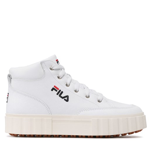 Sneakersy Fila Sandblast Mid Wmn FFW0187.10004 White ze sklepu eobuwie.pl w kategorii Trampki damskie - zdjęcie 170963891