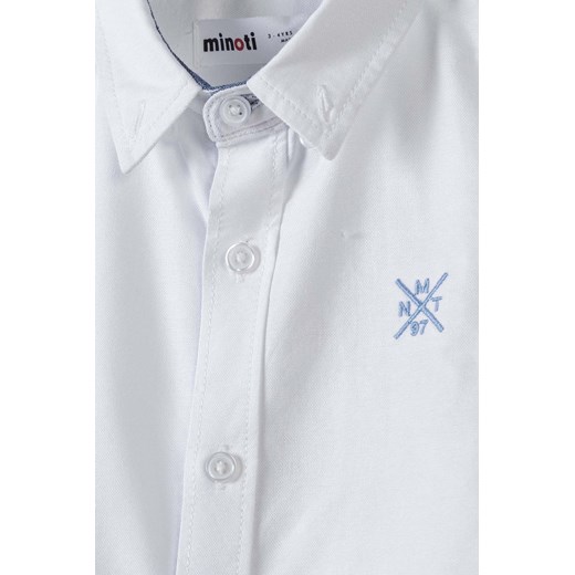 Koszula chłopięca Minoti biała z tkaniny 