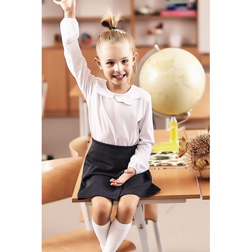 Elegancka granatowa spódniczka dla dziewczynki ze sklepu 5.10.15 w kategorii Spódnice dziewczęce - zdjęcie 170964274
