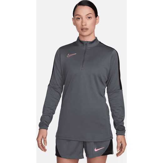 Damska treningowa koszulka piłkarska Nike Dri-FIT Academy - Szary ze sklepu Nike poland w kategorii Bluzki damskie - zdjęcie 170966484