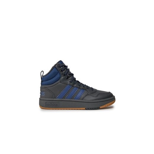 adidas Sneakersy Hoops 3.0 Mid IF2635 Szary ze sklepu MODIVO w kategorii Buty sportowe męskie - zdjęcie 170967871