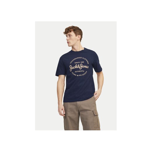 Jack&Jones T-Shirt Forest 12247972 Granatowy Standard Fit ze sklepu MODIVO w kategorii T-shirty męskie - zdjęcie 170968344