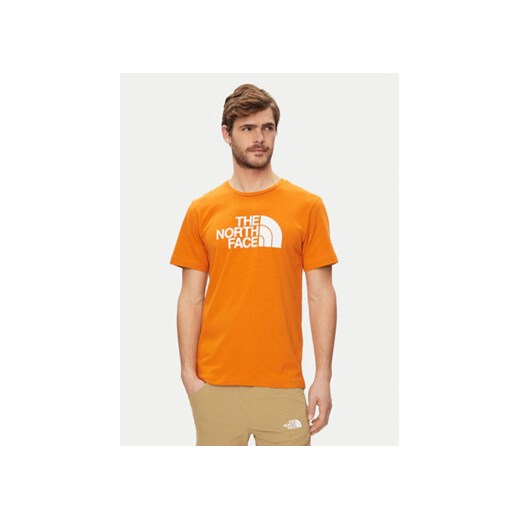 The North Face T-Shirt Easy NF0A87N5 Pomarańczowy Regular Fit ze sklepu MODIVO w kategorii T-shirty męskie - zdjęcie 170968650
