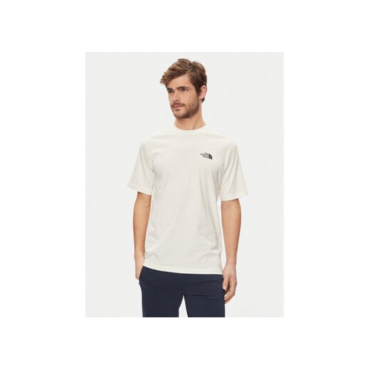 The North Face T-Shirt NF0A880R Écru Regular Fit ze sklepu MODIVO w kategorii T-shirty męskie - zdjęcie 170968660