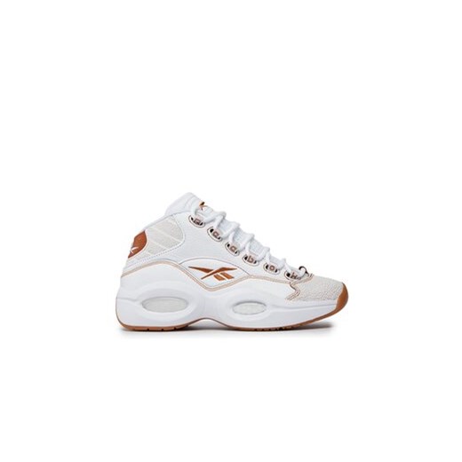 Reebok Sneakersy Question Mid IF4782 Biały ze sklepu MODIVO w kategorii Buty sportowe męskie - zdjęcie 170968951