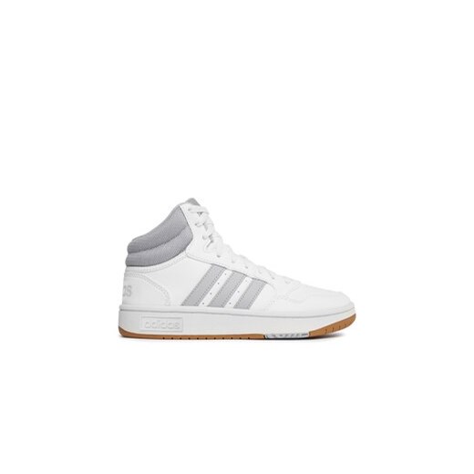 adidas Sneakersy Hoops 3.0 Mid Lifestyle Basketball Classic Vintage Shoes IG5568 Biały ze sklepu MODIVO w kategorii Buty sportowe męskie - zdjęcie 170969383