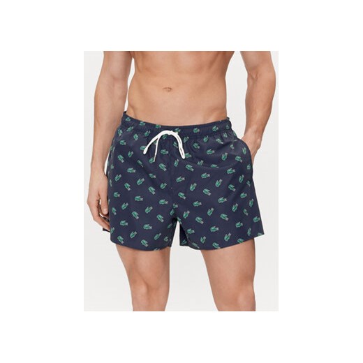 Lacoste Szorty kąpielowe MH7188 Granatowy Regular Fit Lacoste S MODIVO