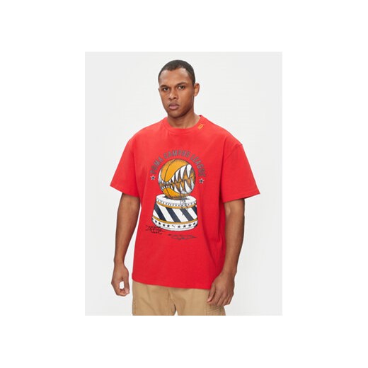 Puma T-Shirt Showtime 624740 Czerwony Regular Fit ze sklepu MODIVO w kategorii T-shirty męskie - zdjęcie 170970781