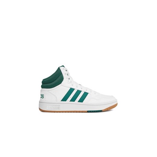 adidas Sneakersy Hoops 3.0 Mid Lifestyle Basketball Classic Vintage Shoes IG5570 Biały ze sklepu MODIVO w kategorii Buty sportowe męskie - zdjęcie 170970890