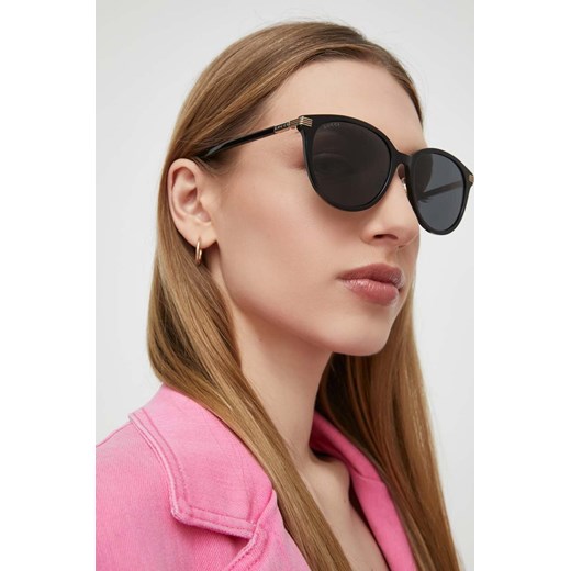 Gucci okulary przeciwsłoneczne damskie kolor czarny GG1452SK ze sklepu ANSWEAR.com w kategorii Okulary przeciwsłoneczne damskie - zdjęcie 170971770