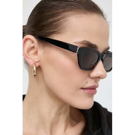 Saint Laurent okulary przeciwsłoneczne damskie kolor czarny SL M127/F ze sklepu ANSWEAR.com w kategorii Okulary przeciwsłoneczne damskie - zdjęcie 170971782
