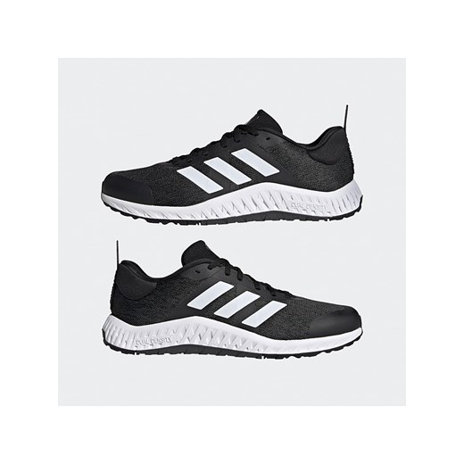 adidas Buty sportowe &quot;Everyset&quot; w kolorze czarno-białym 42,5 wyprzedaż Limango Polska