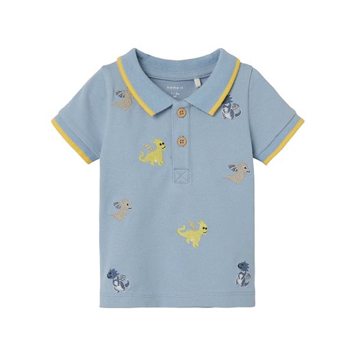 name it Koszulka polo &quot;Dumas&quot; w kolorze błękitnym ze sklepu Limango Polska w kategorii Koszulki niemowlęce - zdjęcie 170975362