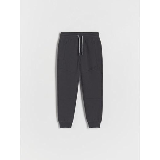 Reserved - Dresowe joggery z zamkami - ciemnoszary ze sklepu Reserved w kategorii Spodnie chłopięce - zdjęcie 170977064