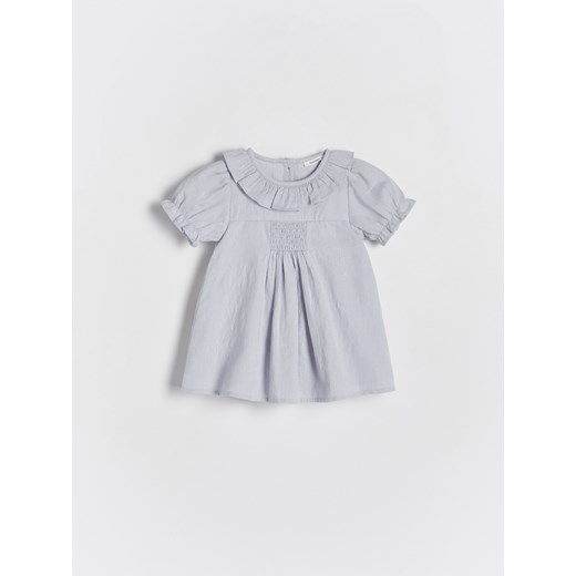 Reserved - Sukienka z falbankami - jasnoniebieski ze sklepu Reserved w kategorii Sukienki niemowlęce - zdjęcie 170977231