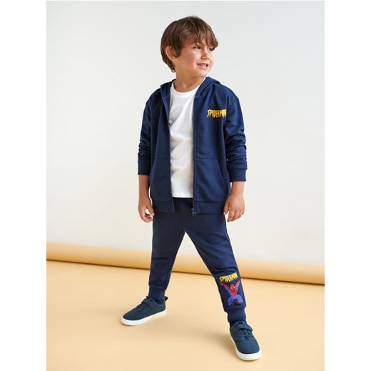 Sinsay - Spodnie dresowe jogger Spiderman - granatowy ze sklepu Sinsay w kategorii Spodnie chłopięce - zdjęcie 170977752